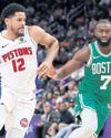 Pistons survive Brown scare, sting Celtics in a nail-biter40