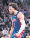 Cunningham runs the show for Pistons at the Garden Cunningham runs the show for Pistons at the Garden40