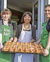 Baker's dozens show up for hot cross bun Baker's dozens show up for hot cross bun
