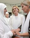 Sophie comforts mother of genocide massacre victim3