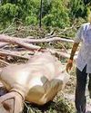 Former CM Sukhadia’s statue collapses in storm5