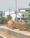 Bharatpur: Damaged gas line triggers fire Bharatpur: Damaged gas line triggers fire