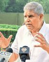 Peace essential for sustained progress: Dhankhar23