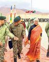 Sitha visits NLST site; lays wreath at Rezang La War Memorial in Ladakh24