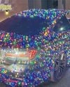 The fast and the festive: police stop car decorated for Christmas