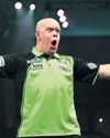 Van Gerwen seizes big moments to knock out resilient Rydz in epic