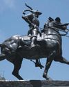 Conquistador statue makes controversial return to Lima city centre