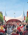 'A mini-city' Theatre of dreams, circus tent or Center Parcs disco?