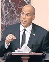 Senator Stages Marathon Tirade Against Trump 'Crisis' Senator Stages Marathon Tirade Against Trump 'Crisis'40