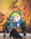 'Grim and funny' Former street artist recreates old masters in Bath gallery27