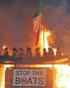 Police Investigation into migrant effigy bonfire19