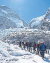Unstable ice chunk above base camp stalls hundreds of Everest climbers34