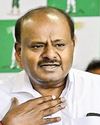 KUMARASWAMY MINCES NO WORD IN SLAMMING KARNATAKA GOVT OVER CT RAVI CASE