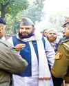 Waqf Board Imams protest at Kejriwal's residence