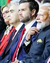 Modi, Vance seated side-by-side