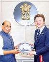 Rajnath Singh and his Netherlands counterpart Brekelmans hold talks