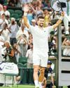 Djokovic advances to Wimbledon second round after four-set win over Muller80