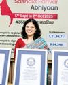 India sets 3 Guinness World Records titles under ‘Swasth Nari, Sashakt Parivar' abhiyan India sets 3 Guinness World Records titles under ‘Swasth Nari, Sashakt Parivar' abhiyan33