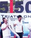 Indian athletes dominate 5i50 Triathlon Chennai75