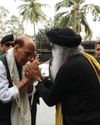 Defence Minister Rajnath Singh arrives for Mahashivaratri celebrations at Isha Yoga Centre16