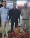Two arrested in separate illegal LPG refilling rackets; cylinders and equipment seized8