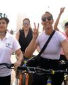 Geeta Phogat leads Women's Fit India cycling drive77