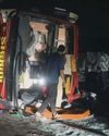 Telangana: 22 injured after private bus overturns on railway bridge Telangana: 22 injured after private bus overturns on railway bridge27