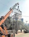 मानेसर नगर निगम ने अवैध यूनिपोल को लेकर लगाया एक करोड़ जुर्माना30