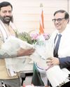 सीएम नायब सैनी से मिले सिंगापुर इंडिया बिजनेस फॉरम के अध्यक्ष प्रसून मुखर्जी1