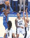 Shai stars as Thunder levels series with Spurs The Freeman