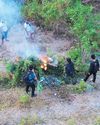 Grassfire hits Taal Volcano Island11