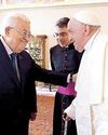 Pope meets Palestinian leader Abbas at the Vatican