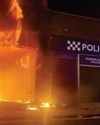 Police station set on fire as riots erupt in Sunderland