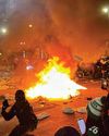 Super Bowl fans start fires on streets of Philadelphia