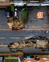 Grandfathers refuse to leave homes in sinkhole village
