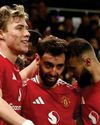 Fernandes hat-trick eases United into quarter-finals