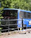 Five people in hospital after school bus falls into river7
