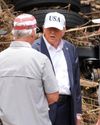 Trump defends state flood response as he visits Texas12