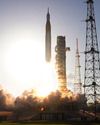 Lift-off for the first manned moon mission in 54 years9