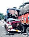1 killed, 5 injured as bus hits truck18