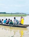 Students cross reservoir to attend school18