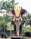 Cricketer KL Rahul, PETA India donate mechanical elephant to Kerala temple29