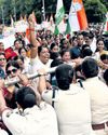 Mahila Congress' protest over 'rising' crimes against women12