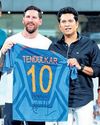 TWO GOATS IN ONE FRAME Messi, Tendulkar come together56