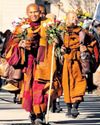 Buddhist monks, their dog charm Americans on peace walk49