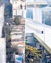 Flyover narrows from 4 lanes to 2, draws criticism Flyover narrows from 4 lanes to 2, draws criticism38