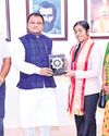 CM felicitates 2 CBSE Class X toppers in City8