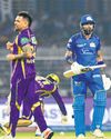 KKR choke MI batting KKR choke MI batting58
