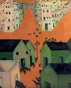 Speechless City by Gulammohammed Sheikh, (1975) 122 cm x 122 cm, Oil on Canvas Speechless City by Gulammohammed Sheikh, (1975) 122 cm x 122 cm, Oil on Canvas