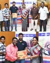 பத்திரிகையாளர்களுக்கு தலைக்கவசம் வழங்கிய மதுரை மாவட்ட ஆட்சியர் பத்திரிகையாளர்களுக்கு தலைக்கவசம் வழங்கிய மதுரை மாவட்ட ஆட்சியர்
